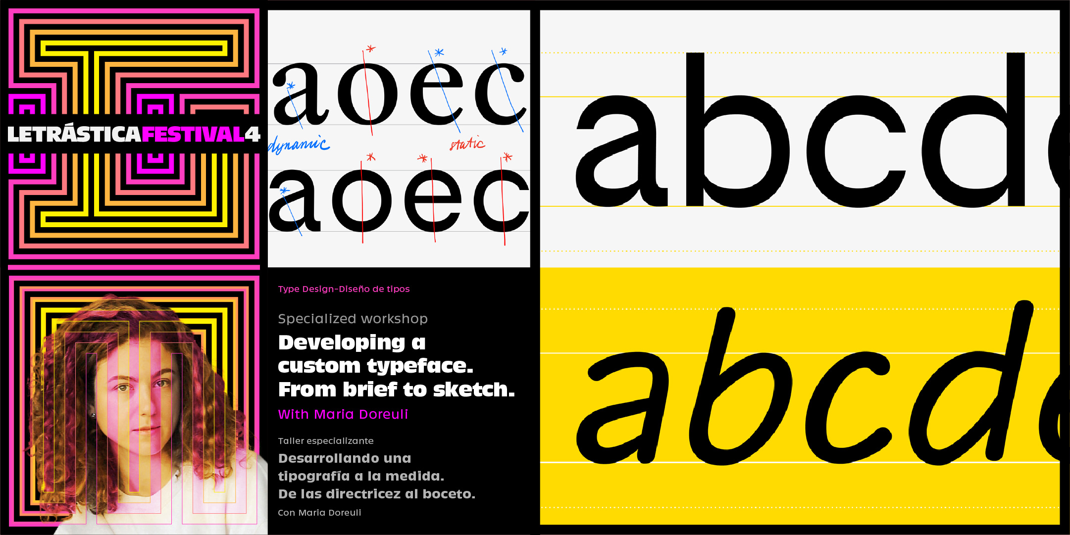 Developing a custom typeface. From brief to sketch.